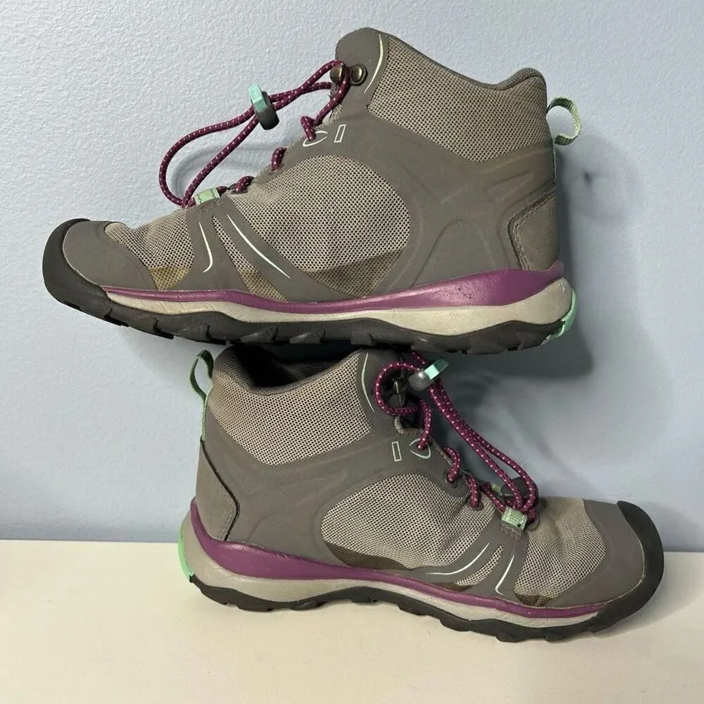 Keen Terradora II Mid Waterproof Hiking Boots US 1 Grey/Purple